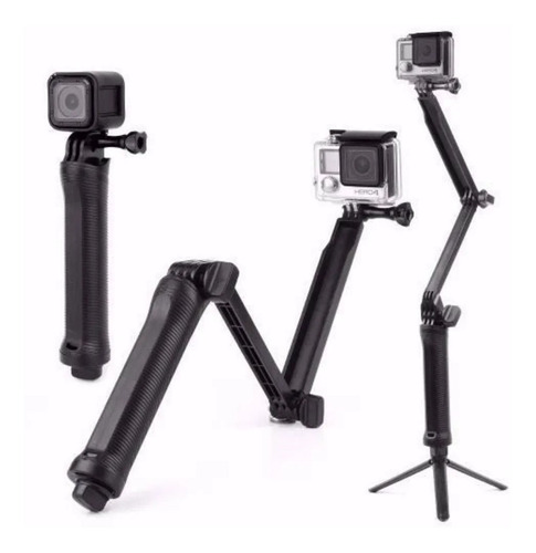 Bastão Monopod Retrátil Gopro Hero8 7 6 5 4 3 + Tripe 3 Way