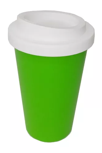 Set X10 Vaso Termico Americano Plastico Tapa Rosca 400cc Colores Surtidos  Conserva Frio/calor Starbucks Cafe Oferta Bz3