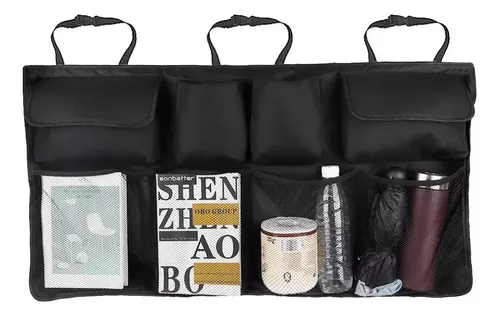 Organizador y almacenamiento para maletero de auto, organizador colgante  para SUV, camioneta, impermeable, bolsa de almacenamiento de carga plegable  con 4 bolsillos, accesorios interiores de auto para hombres y mujeres :  Automotriz 