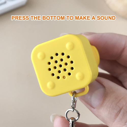 Duckys Quacking Fidget Keychain, Ducky Caps Keychain, Duck