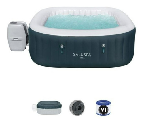 Bestway 60016 Sauna Spa 4 A 6 Personas Con Bomba Gris 