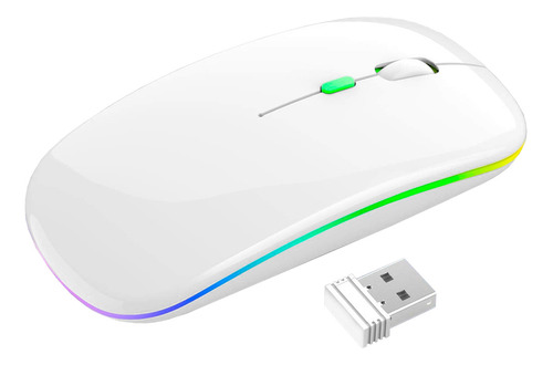  Shaolong  Mouse Color Wireless Bateria  Branco