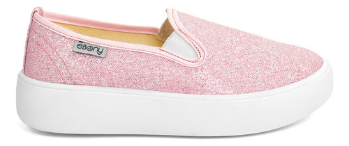 Tenis Zapatos Rosas Para Niñas Lona Casual Kids 15/21