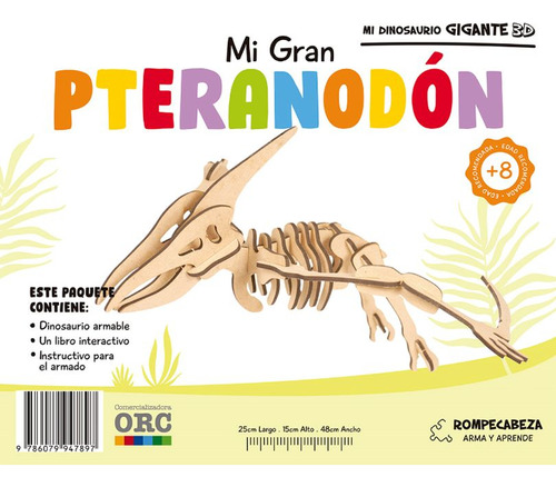 Libro Mi Dinosaurio Gigante 3d. Mi Gran Pteranodón / Pd. Lku