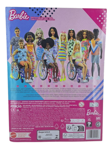 Barbie Fashionista Muñeca Silla De Ruedas (hjt13)