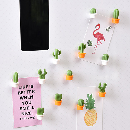 12 Pegatinas Para Nevera Con Forma De Cactus Creative Refrig