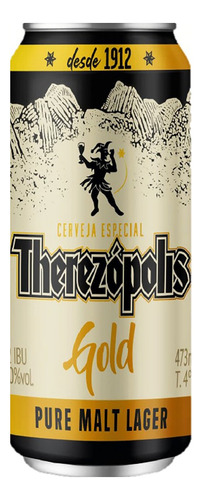 Cerveja Therezópolis Gold Lager lata 473ml