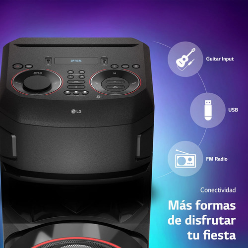 Parlante LG XBOOM RN7 con bluetooth negro 110V/240V