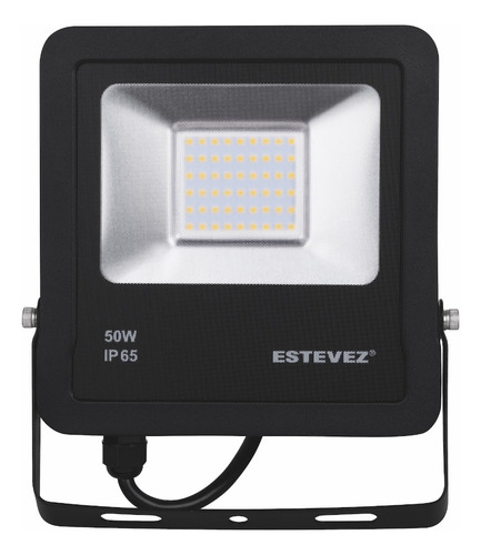 Reflector Led 50w, 6500k, Negro, Ip65 Estévez Pack 4 Pza