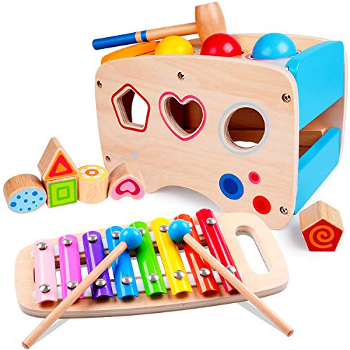 Hammering Pounding Toys Juguete Educativo De Madera Xil...