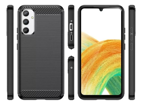 Imagen 3 de 5 de Funda Carbono + Vidrio 9h Para Motorola Elegí Tu Modelo