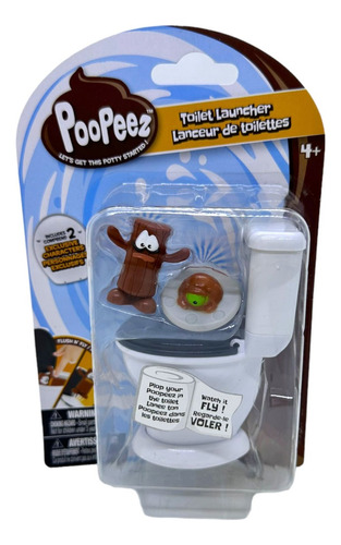 Poopeez Pack De 2 Figuras Kawaii Con Inodoro Baño Lanzador