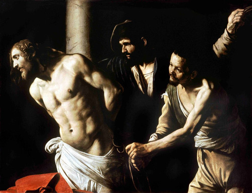 Lienzo Canvas Cristo Martirio Arte Sacro Caravaggio 50x60