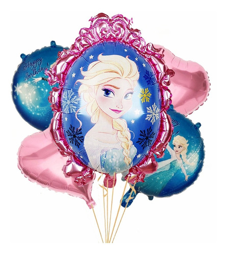 Globo Metalizado Forma Espejo Frozen 