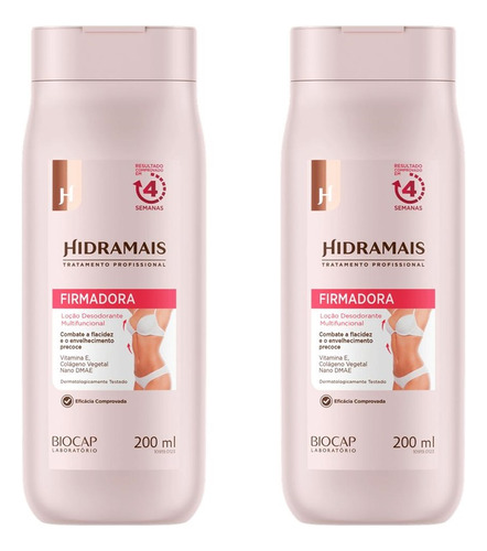 Kit 2 Creme Loção Corporal Hidramais Firmadora 200ml