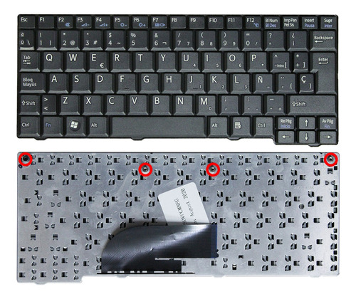 Teclado Sony Vaio Vpc-m Vpc-m13 Vpc-m120al Negro Español