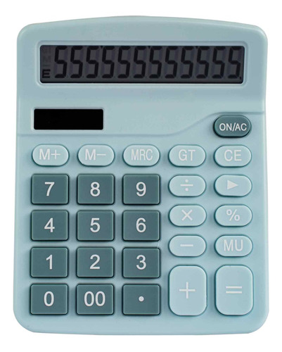 Calculadora De Pantalla Grande Celeste (001)