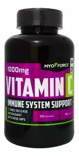 Vitamina C 1000mg 100 Caps Timed Release Importada Myo Force
