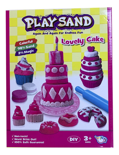 Arena Magica Play Sand Tortas Con Accesorios Full