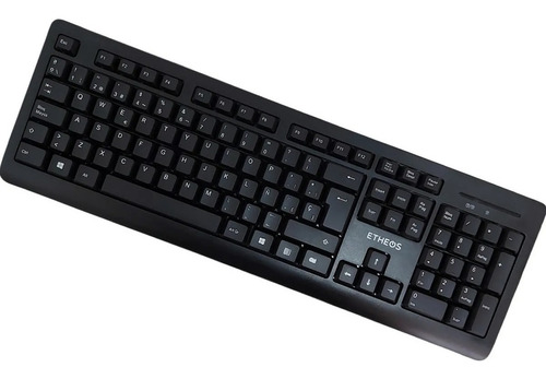 Imagen 2 de 3 de Combo Oficina Mouse Y Teclado Inalámbrico Pc Español Etheos