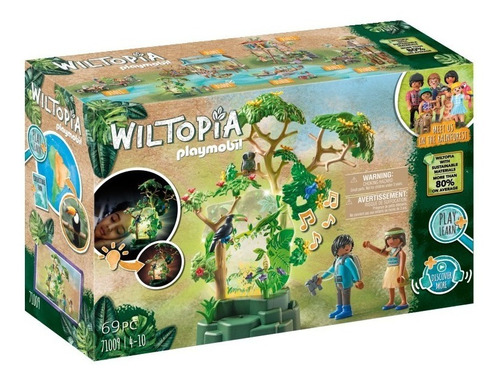 Juego Playmobil Wiltopia Selva Tropical Luz Nocturna 69 Pc