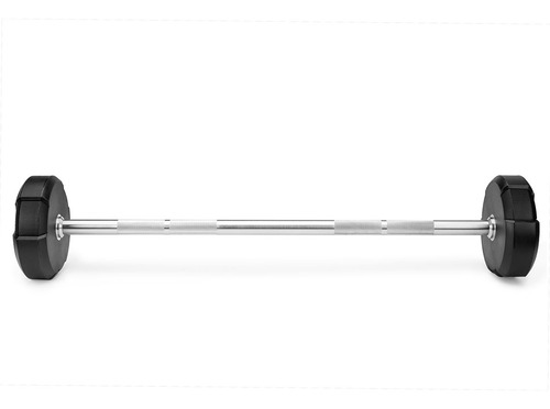 Barra Reta De Peso Montada Vollo 30kg Academia Musculação Cor Preto
