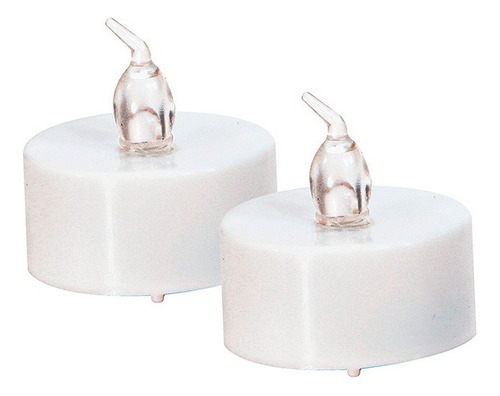 12 Mini Velas Eletrônica Decorativas Artificiais Led Branca
