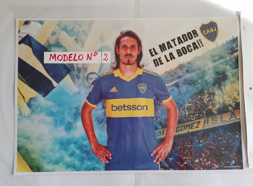 Poster Lámina Edinson Cavani Uruguayo Boca Jrs. 32x47 Cm