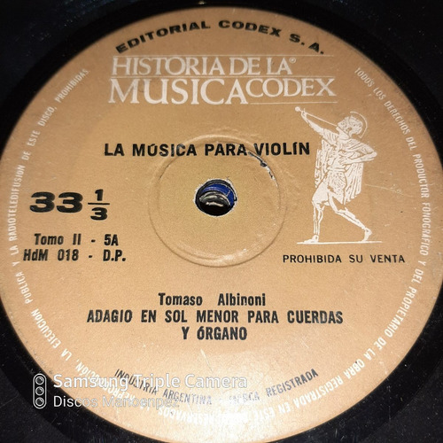 Simple La Musica Para Violin Tartini Albinoni Codex C21