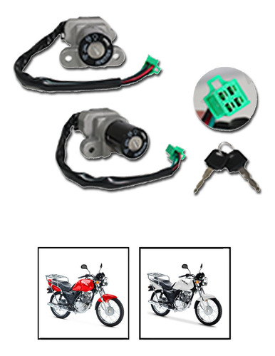 Switch  Encendido C/ Llaves 12 Vcc Suzuki En-125 Huracan Rmb