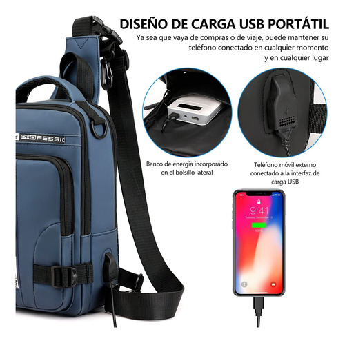 Mochila De Hombro, Bolsa Pecho Mochila Cruzada Pecho Mochila