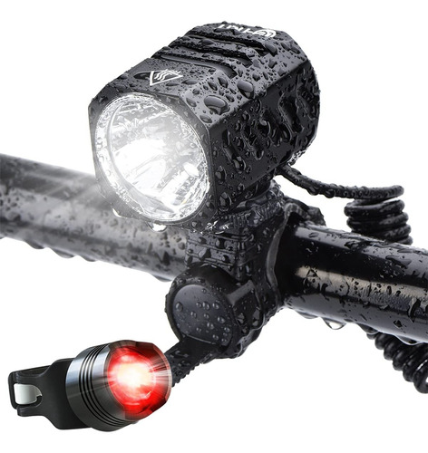 Luz De Bicicleta Superbrillante Recargable Por Usb, 120...