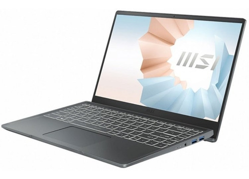 Imagen 1 de 1 de Msi Modern 14 Carbon Gray 14 Rugged Notebook Intel Core I7-1
