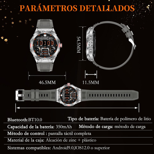 Reloj Inteligente Smartwatch Bluetooth Reloj Deportivo Para Hombre Función De Llamada A Prueba De Caídas Impermeable Inteligente Smart Watch
