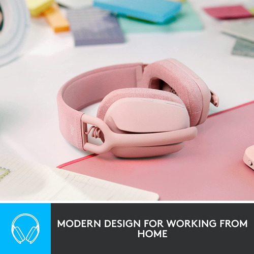 Imagen 5 de 5 de Auriculares Inalámbricos Over-ear Logitech Zone Vibe 100 Color Rosa