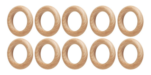 Juego De 30 Accesorios De Madera De Haya Para Manualidades,