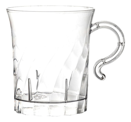 Party Essentials Elegance Taza De Café De Plástico, 40 Unida