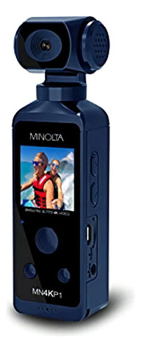 Minolta Mn4kp1 Videocámara De Bolsillo 4k Ultra Hd Con Wi-fi