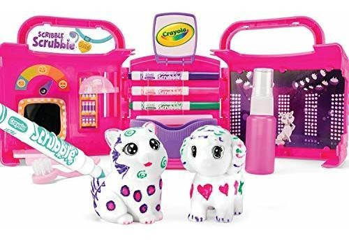 Crayola Scribble Mascotas Scrubbie, Salón De Belleza Set De 