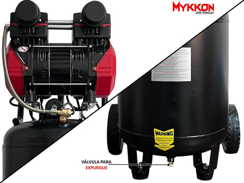 Compresor Dental Silencioso 50 Litros 2.5hp Mykkon Japón