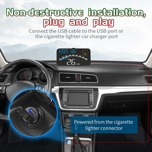 L Velocímetro Digital Con Pantalla Gps Universal Para Coche