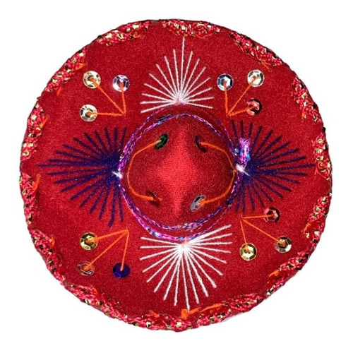 12 Sombrero Charro Adorno 15cm Color Fiesta Mexicana Colores