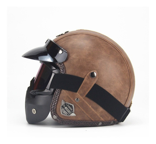 Casco De Moto Con Cara Abierta Para, Estilo Retro, 7 Modelos