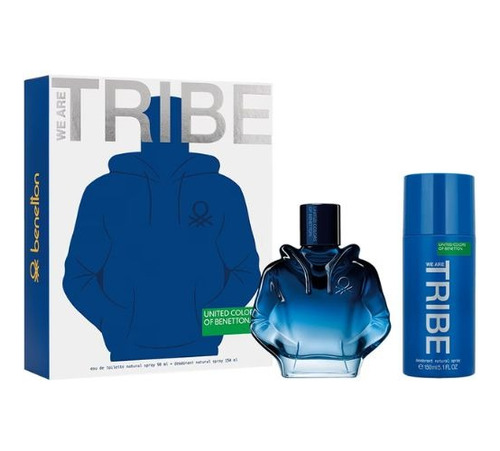 Set Perfume Benetton We Are Tribe Edt 90 Ml + Deo 150 Ml