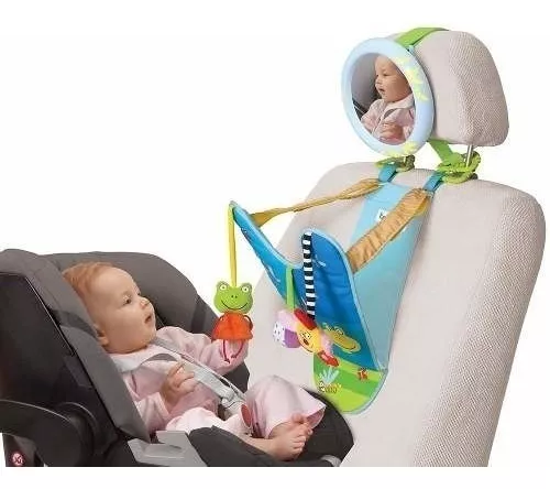 Skip Hop Espejo de coche para bebé, espejo de entretenimiento en nube con  forro plateado