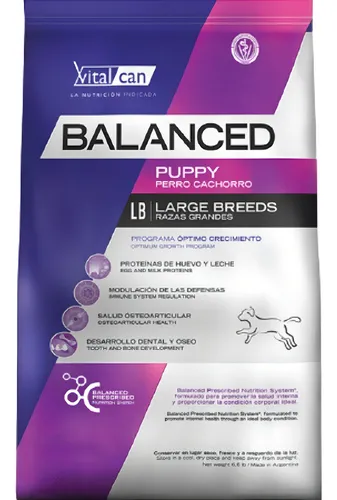 Alimento Perro Balanced Cachorro Raza Grande 3kg Mix Tm
