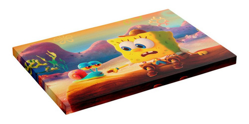 Cuadro Bob Esponja Y Gary Bebé Un Héroe Al Rescate 30x20