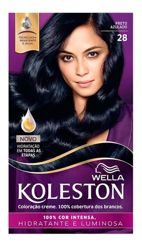 Tinta De Cabelo Tintura Coloração Koleston - Escolher Cor Cor 28 - Preto Azulado