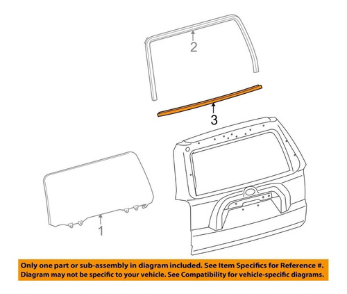 Cepillo Lamevidrio Externo De Compuerta Toyota 4runner 03-09
