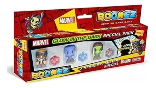 Boomez Marvel Pack 4 Figuras Batalla Glow In The Dark